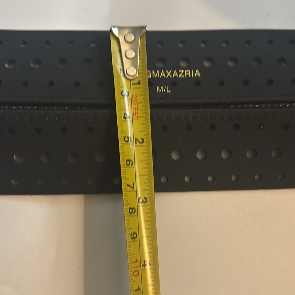 BCBGMaxAzria Tassel  front structural belt in Black Size M/ L - Pristine - Picture 6 of 7